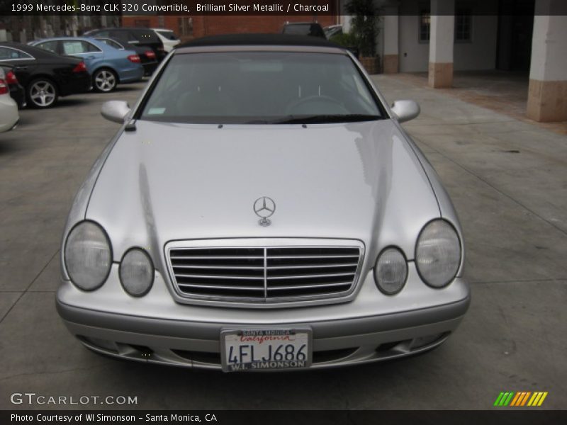 Brilliant Silver Metallic / Charcoal 1999 Mercedes-Benz CLK 320 Convertible