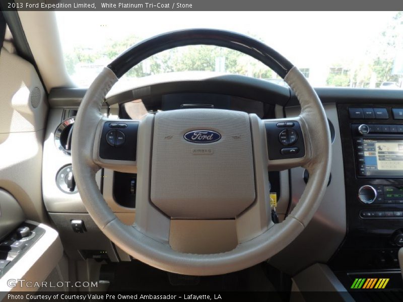 White Platinum Tri-Coat / Stone 2013 Ford Expedition Limited
