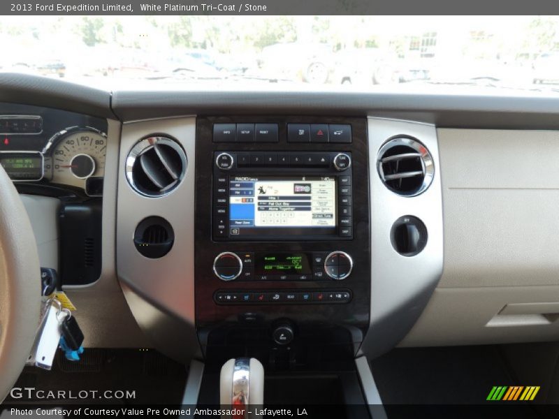 White Platinum Tri-Coat / Stone 2013 Ford Expedition Limited