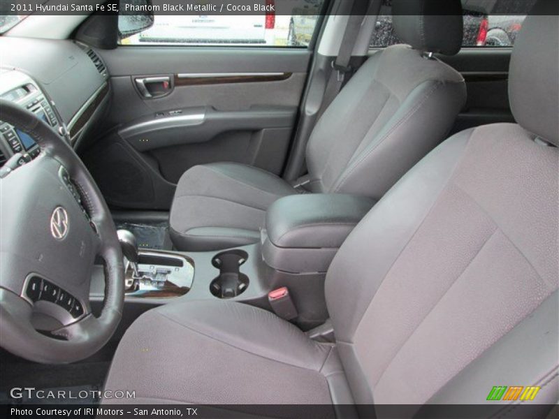 Phantom Black Metallic / Cocoa Black 2011 Hyundai Santa Fe SE