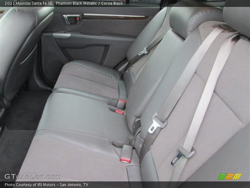 Phantom Black Metallic / Cocoa Black 2011 Hyundai Santa Fe SE