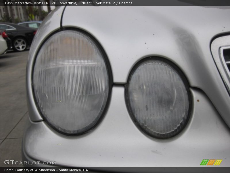 Brilliant Silver Metallic / Charcoal 1999 Mercedes-Benz CLK 320 Convertible