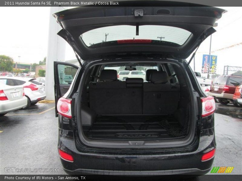 Phantom Black Metallic / Cocoa Black 2011 Hyundai Santa Fe SE
