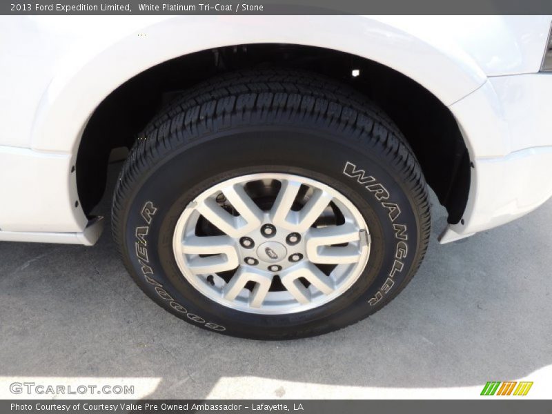 White Platinum Tri-Coat / Stone 2013 Ford Expedition Limited