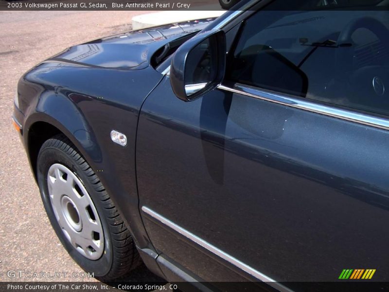 Blue Anthracite Pearl / Grey 2003 Volkswagen Passat GL Sedan