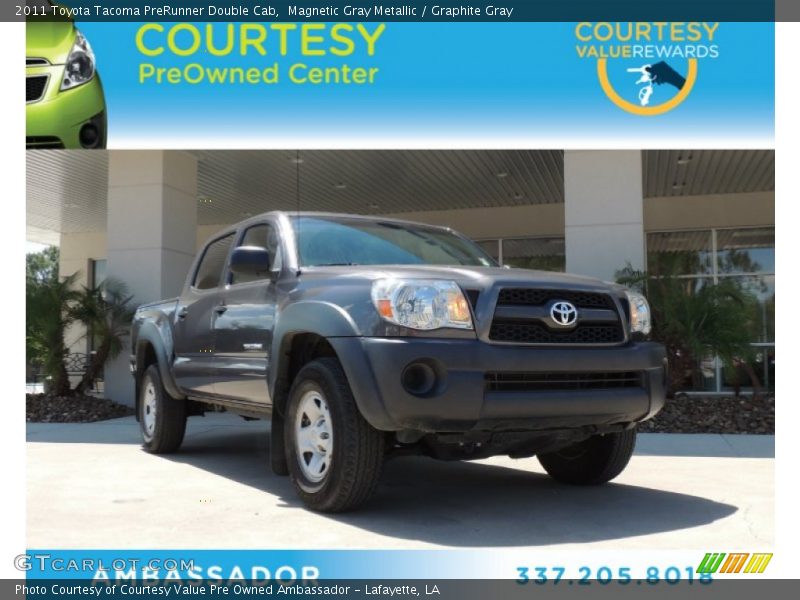 Magnetic Gray Metallic / Graphite Gray 2011 Toyota Tacoma PreRunner Double Cab