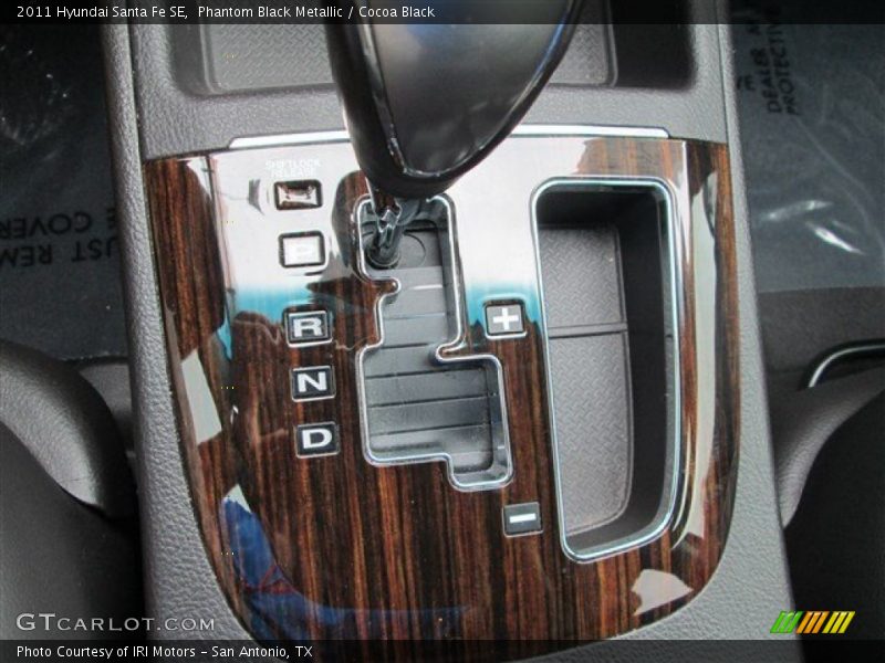 Phantom Black Metallic / Cocoa Black 2011 Hyundai Santa Fe SE