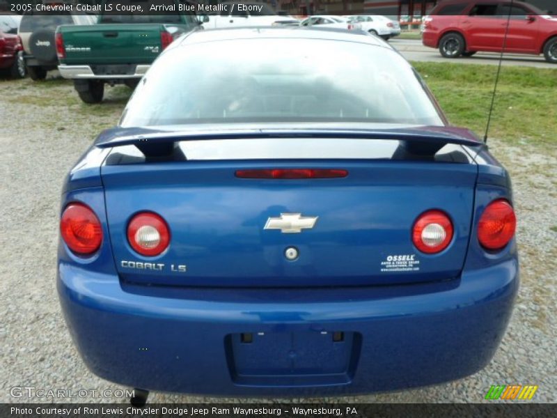 Arrival Blue Metallic / Ebony 2005 Chevrolet Cobalt LS Coupe