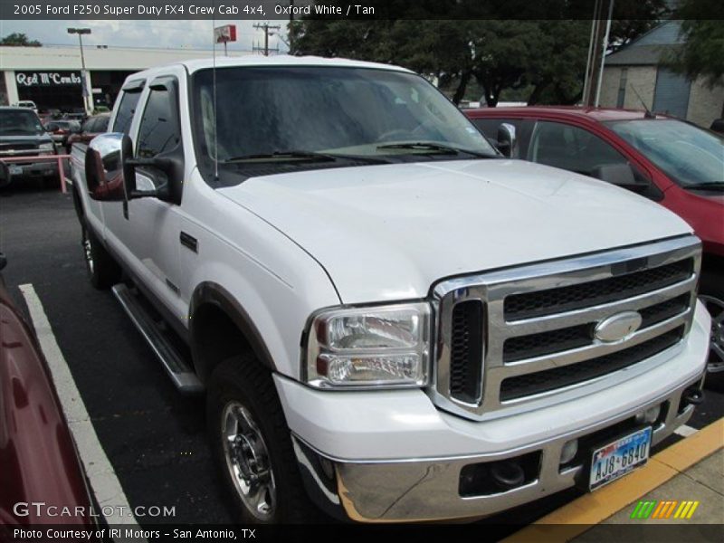 Oxford White / Tan 2005 Ford F250 Super Duty FX4 Crew Cab 4x4