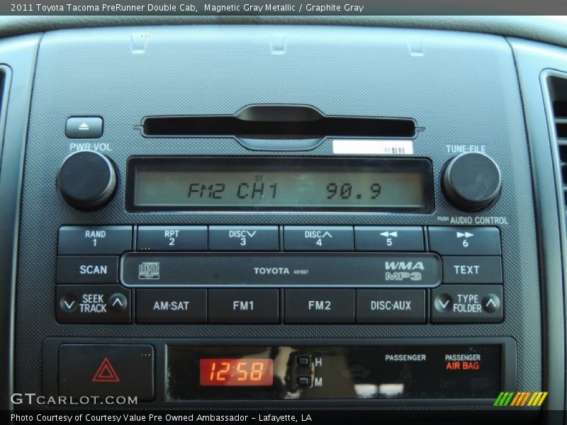 Magnetic Gray Metallic / Graphite Gray 2011 Toyota Tacoma PreRunner Double Cab