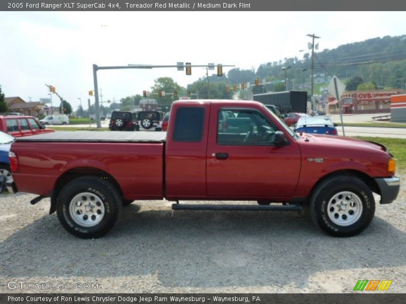 Toreador Red Metallic / Medium Dark Flint 2005 Ford Ranger XLT SuperCab 4x4