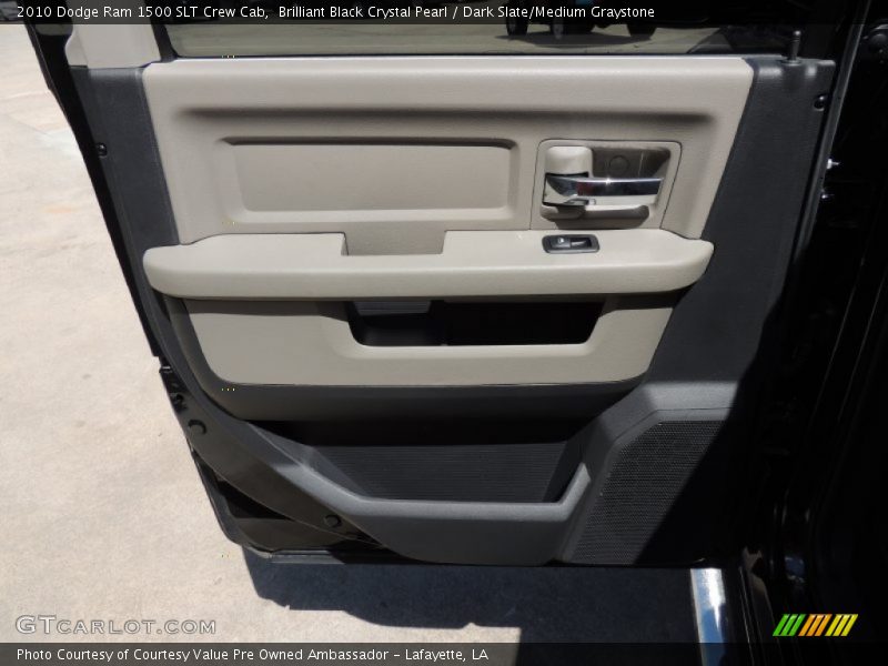 Brilliant Black Crystal Pearl / Dark Slate/Medium Graystone 2010 Dodge Ram 1500 SLT Crew Cab