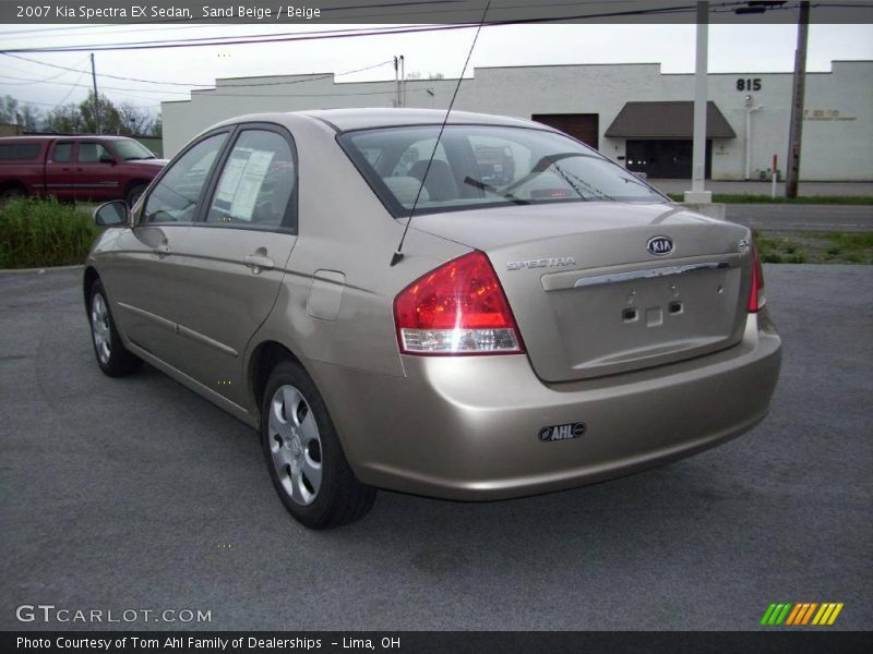 Sand Beige / Beige 2007 Kia Spectra EX Sedan