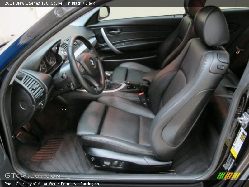  2011 1 Series 128i Coupe Black Interior