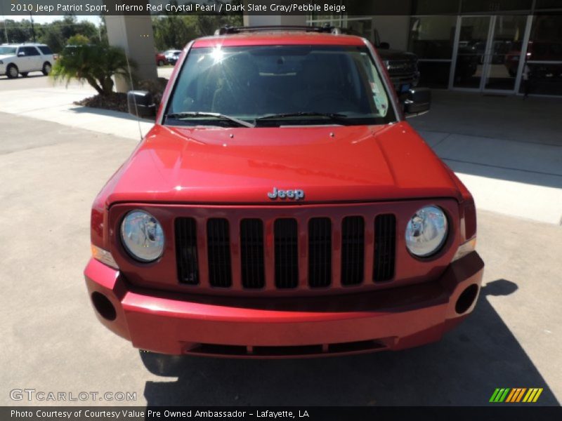 Inferno Red Crystal Pearl / Dark Slate Gray/Pebble Beige 2010 Jeep Patriot Sport