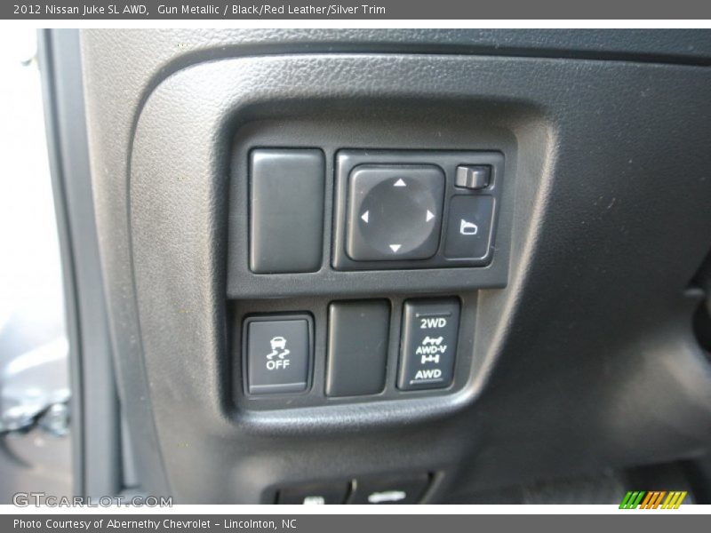 Gun Metallic / Black/Red Leather/Silver Trim 2012 Nissan Juke SL AWD