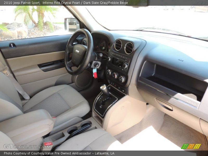 Inferno Red Crystal Pearl / Dark Slate Gray/Pebble Beige 2010 Jeep Patriot Sport