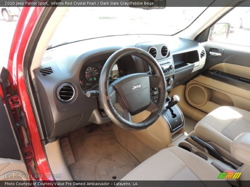 Inferno Red Crystal Pearl / Dark Slate Gray/Pebble Beige 2010 Jeep Patriot Sport