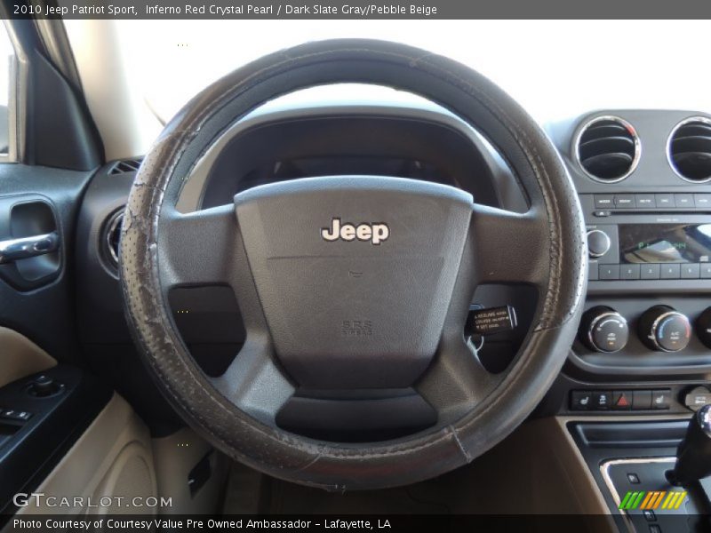 Inferno Red Crystal Pearl / Dark Slate Gray/Pebble Beige 2010 Jeep Patriot Sport