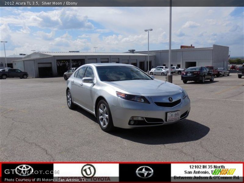 Silver Moon / Ebony 2012 Acura TL 3.5