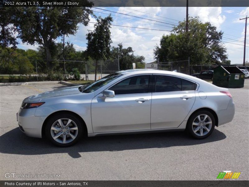 Silver Moon / Ebony 2012 Acura TL 3.5