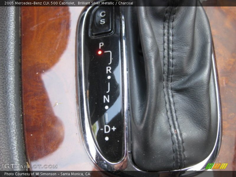 Brilliant Silver Metallic / Charcoal 2005 Mercedes-Benz CLK 500 Cabriolet