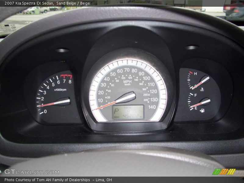Sand Beige / Beige 2007 Kia Spectra EX Sedan