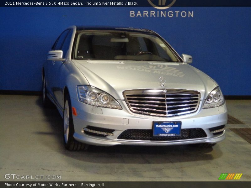 Iridium Silver Metallic / Black 2011 Mercedes-Benz S 550 4Matic Sedan