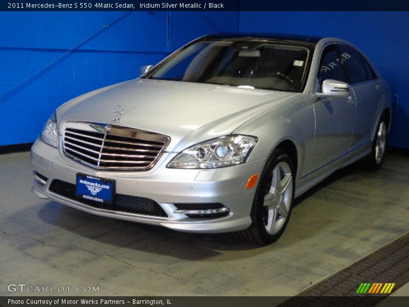 Iridium Silver Metallic / Black 2011 Mercedes-Benz S 550 4Matic Sedan