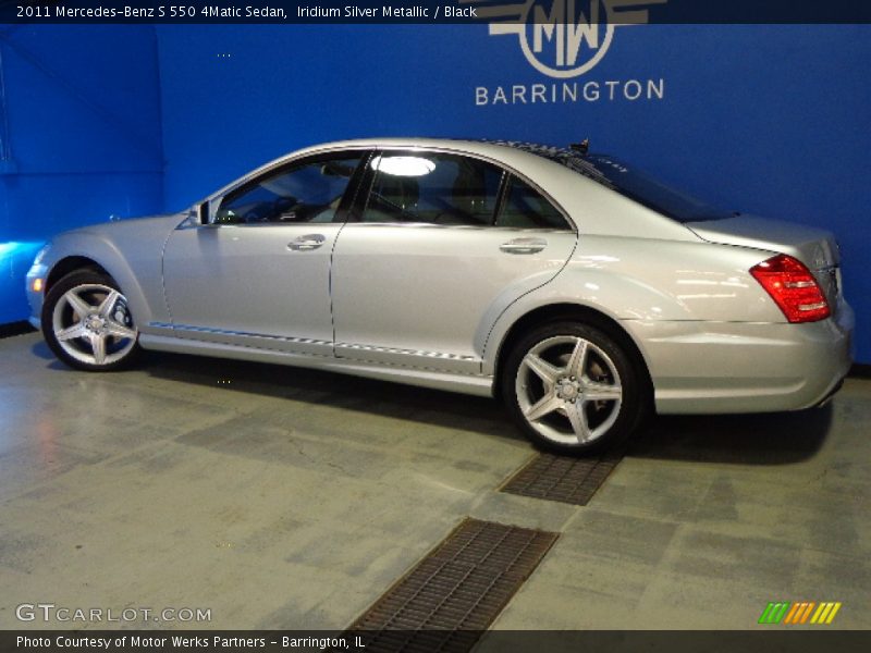 Iridium Silver Metallic / Black 2011 Mercedes-Benz S 550 4Matic Sedan