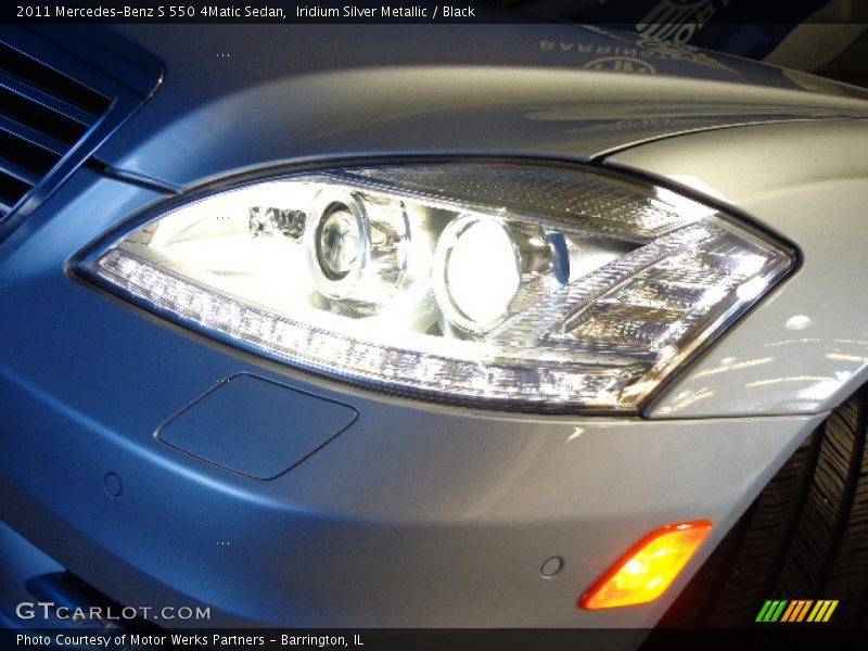 Iridium Silver Metallic / Black 2011 Mercedes-Benz S 550 4Matic Sedan