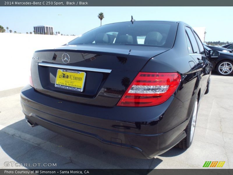 Black / Black 2014 Mercedes-Benz C 250 Sport