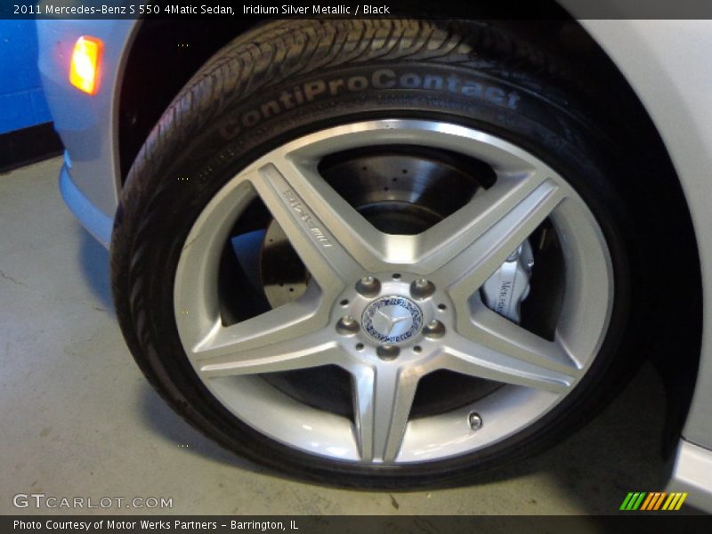 Iridium Silver Metallic / Black 2011 Mercedes-Benz S 550 4Matic Sedan