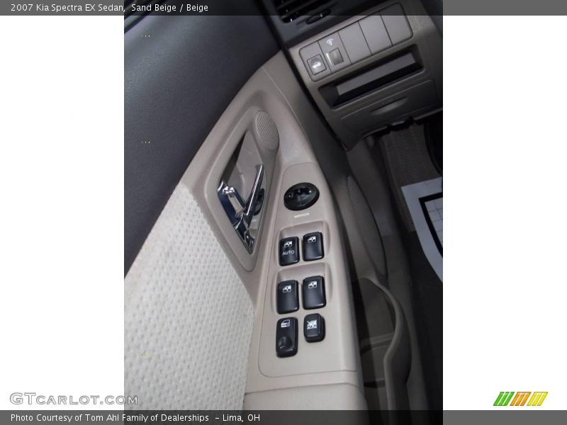 Sand Beige / Beige 2007 Kia Spectra EX Sedan