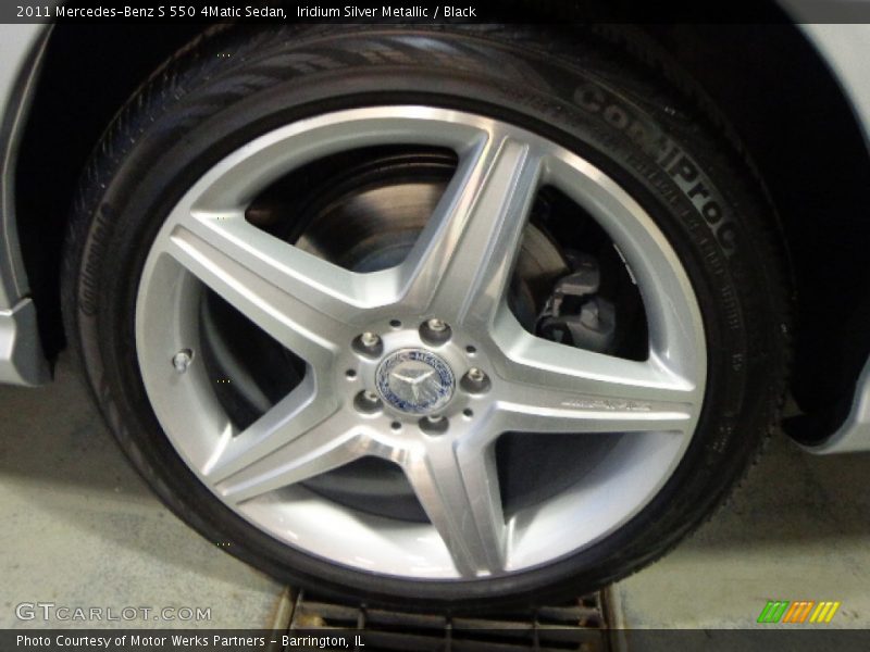 Iridium Silver Metallic / Black 2011 Mercedes-Benz S 550 4Matic Sedan