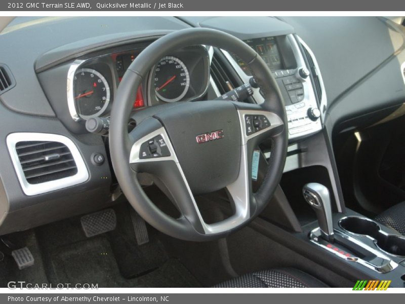 Quicksilver Metallic / Jet Black 2012 GMC Terrain SLE AWD