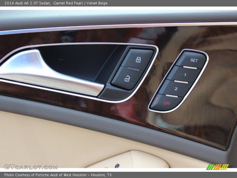 Garnet Red Pearl / Velvet Beige 2014 Audi A6 2.0T Sedan
