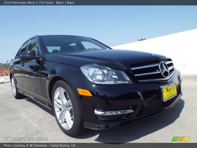 Black / Black 2014 Mercedes-Benz C 250 Sport