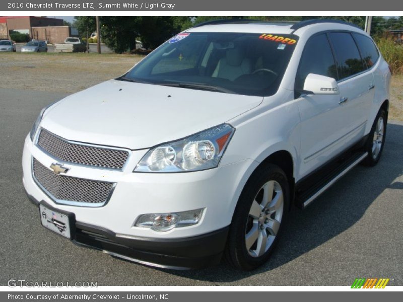 Summit White / Light Gray 2010 Chevrolet Traverse LTZ