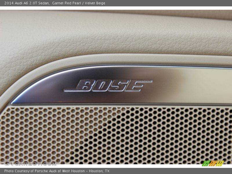 Garnet Red Pearl / Velvet Beige 2014 Audi A6 2.0T Sedan