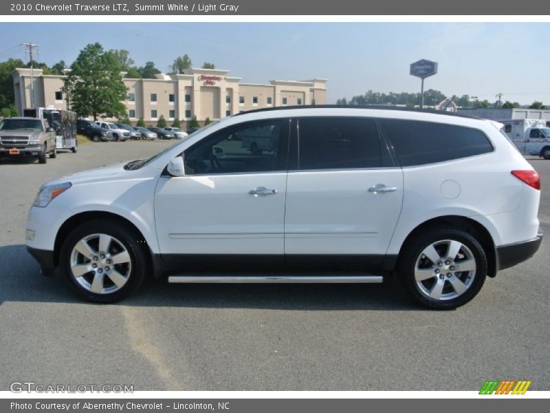 Summit White / Light Gray 2010 Chevrolet Traverse LTZ