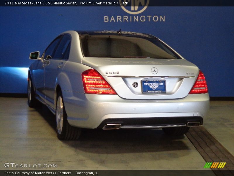 Iridium Silver Metallic / Black 2011 Mercedes-Benz S 550 4Matic Sedan