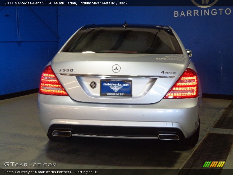 Iridium Silver Metallic / Black 2011 Mercedes-Benz S 550 4Matic Sedan