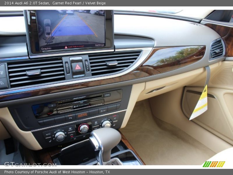 Garnet Red Pearl / Velvet Beige 2014 Audi A6 2.0T Sedan