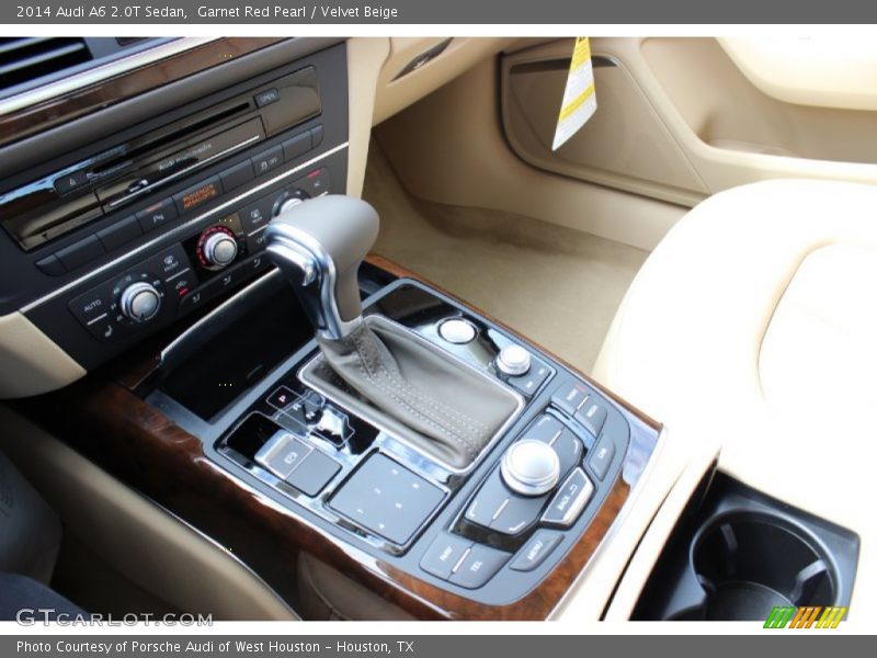 Garnet Red Pearl / Velvet Beige 2014 Audi A6 2.0T Sedan