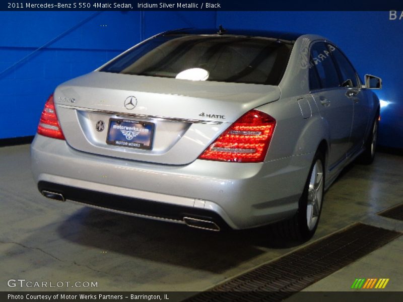 Iridium Silver Metallic / Black 2011 Mercedes-Benz S 550 4Matic Sedan