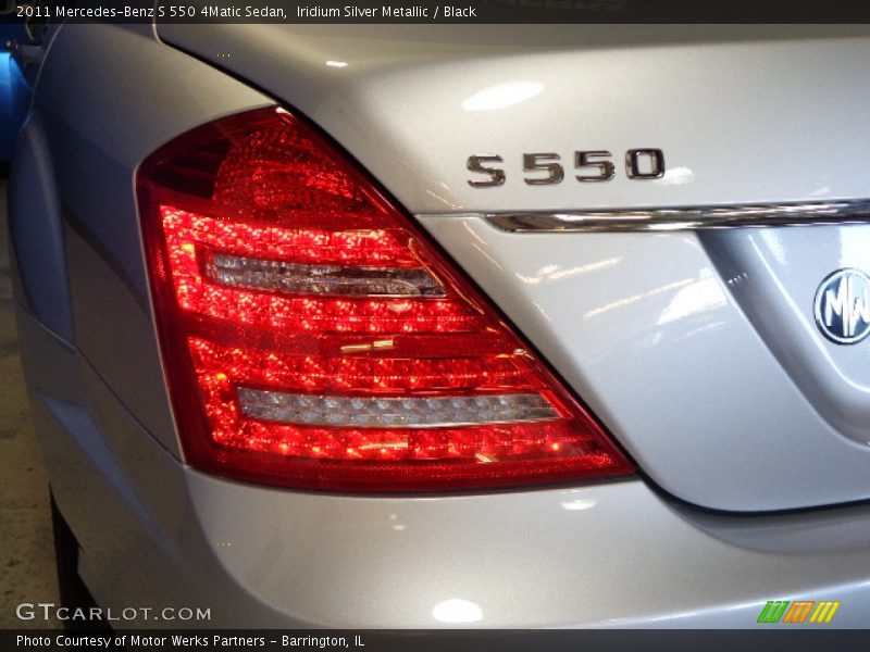 Iridium Silver Metallic / Black 2011 Mercedes-Benz S 550 4Matic Sedan