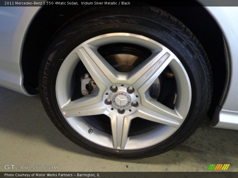 Iridium Silver Metallic / Black 2011 Mercedes-Benz S 550 4Matic Sedan