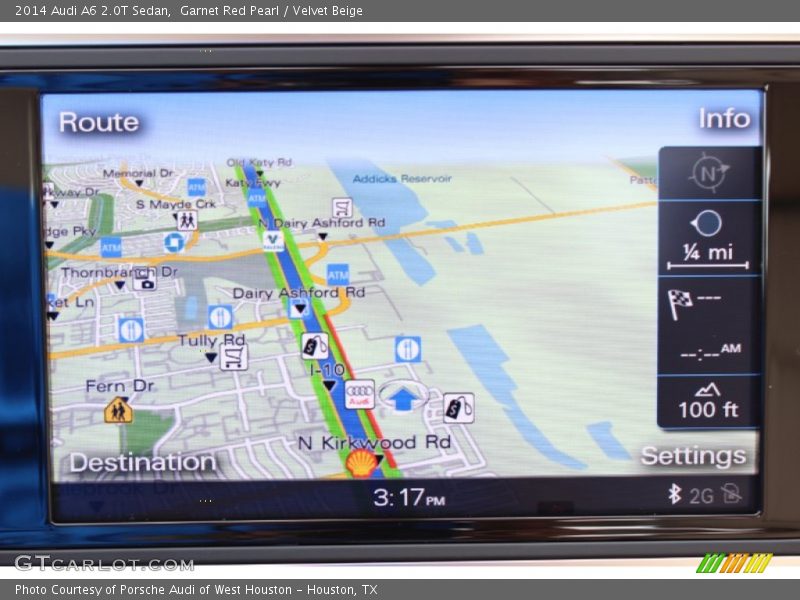 Garnet Red Pearl / Velvet Beige 2014 Audi A6 2.0T Sedan