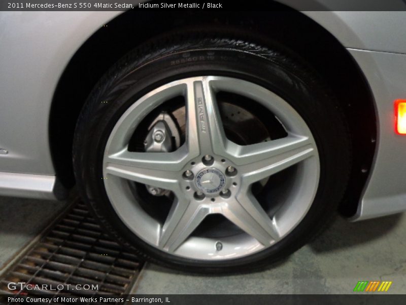 Iridium Silver Metallic / Black 2011 Mercedes-Benz S 550 4Matic Sedan